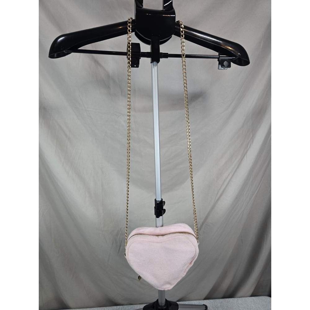 Stoney Clover Lane Target Pink TerryCloth Heart Crossbody Bag Purse Out Of Stock